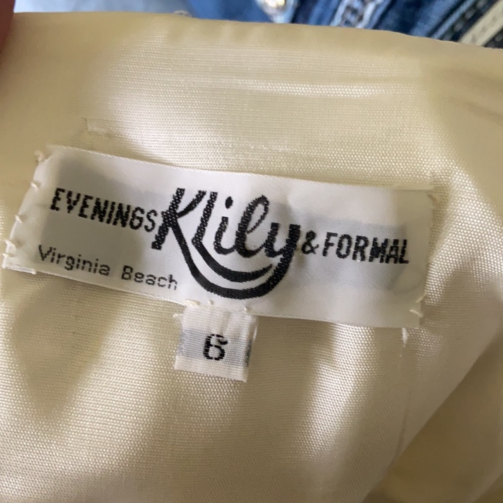 90s Vintage White Formal Strapless Dress Size 6 - Picture 13 of 14